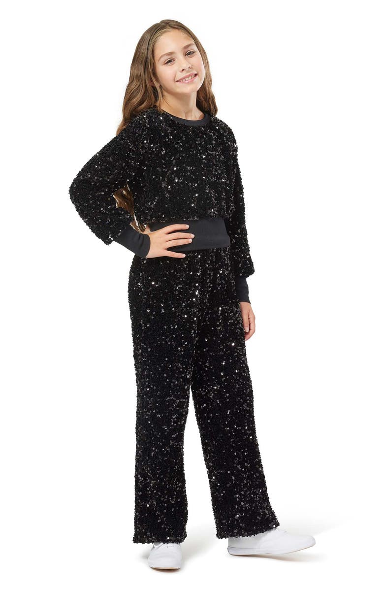 Habitual Kids Kids' Allover Sequin Sweatshirt & Pants Set, Alternate, color, 