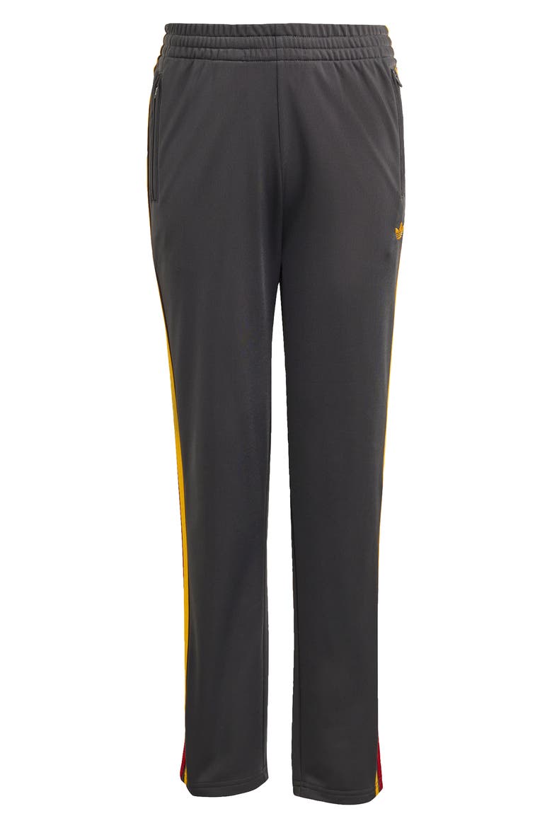 Kids' Firebird Recycled Polyester Track Pants, Main, color, UTILITY BLACK/ COLLEGIATE GOLD