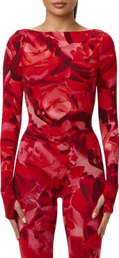 Naked Wardrobe Bare Print Bodysuit