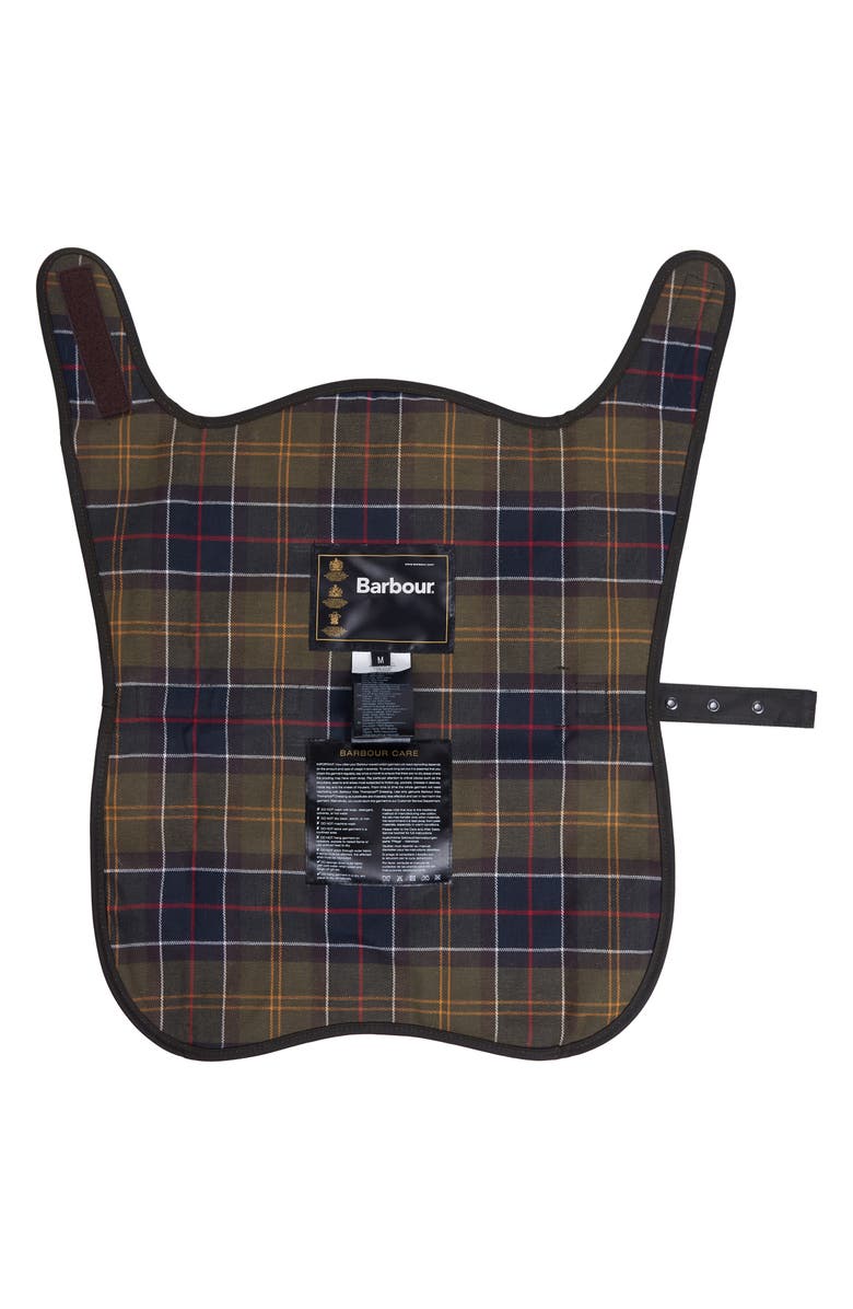 Barbour Matt Waxed Cotton Dog Coat, Alternate, color, Olive