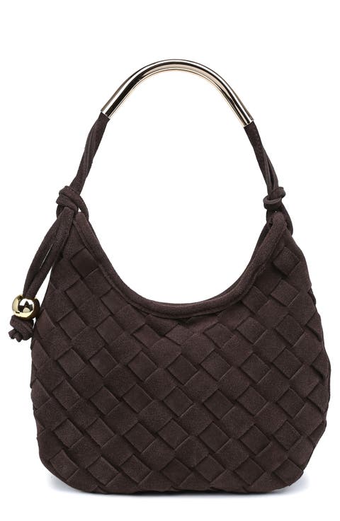 Woven Leather Shoulder Bag