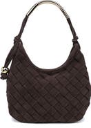 MODA LUXE Woven Leather Shoulder Bag