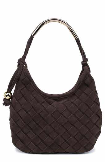 MODA LUXE Woven Leather Shoulder Bag