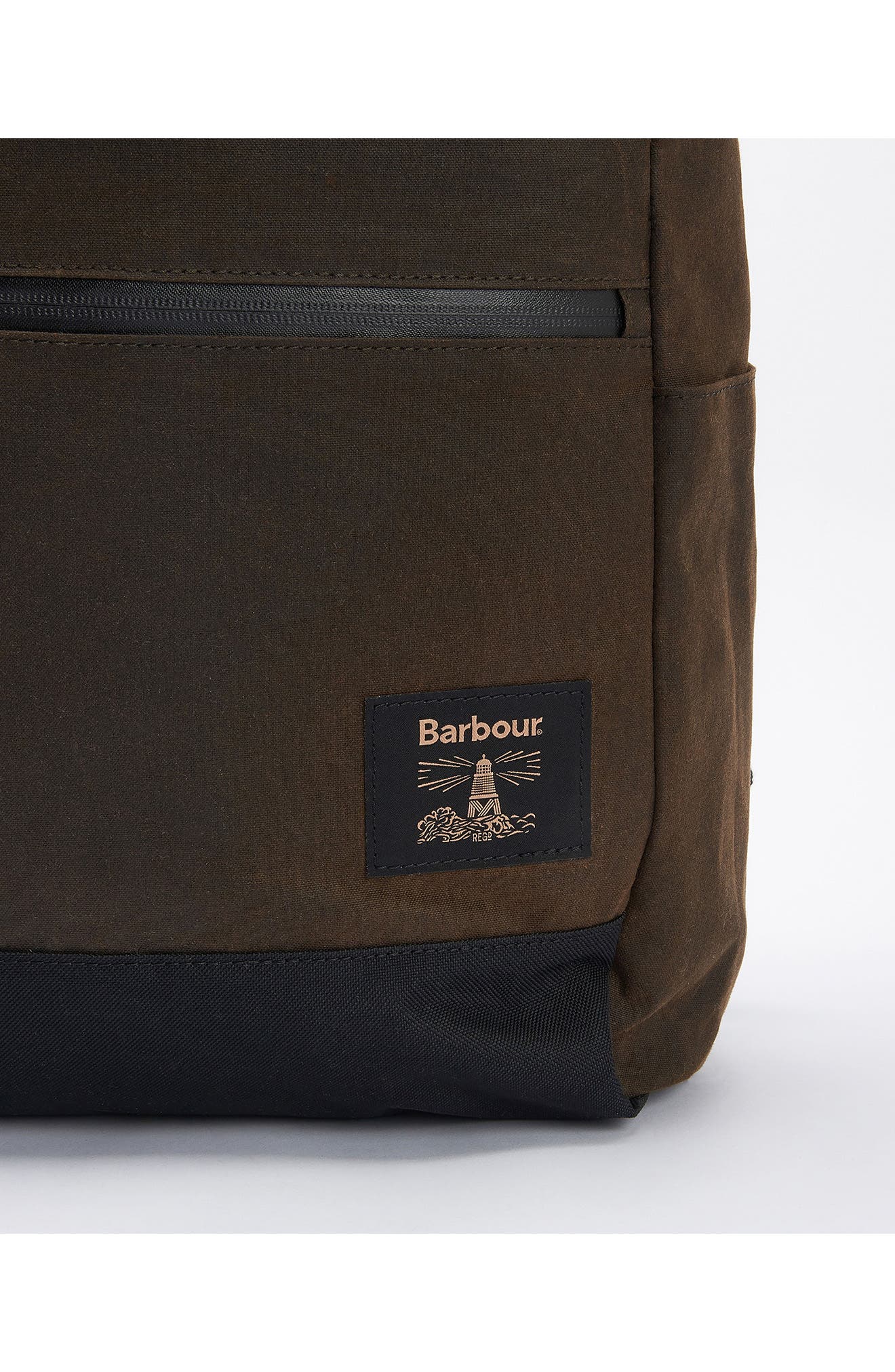 Barbour Field Waxed Cotton Backpack, Alternate, color, 
