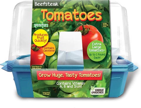 Tomato Growing Kit - Indoor Garden Starter Set with Seeds, Soil, Planter - Grow Fresh Tomatoes