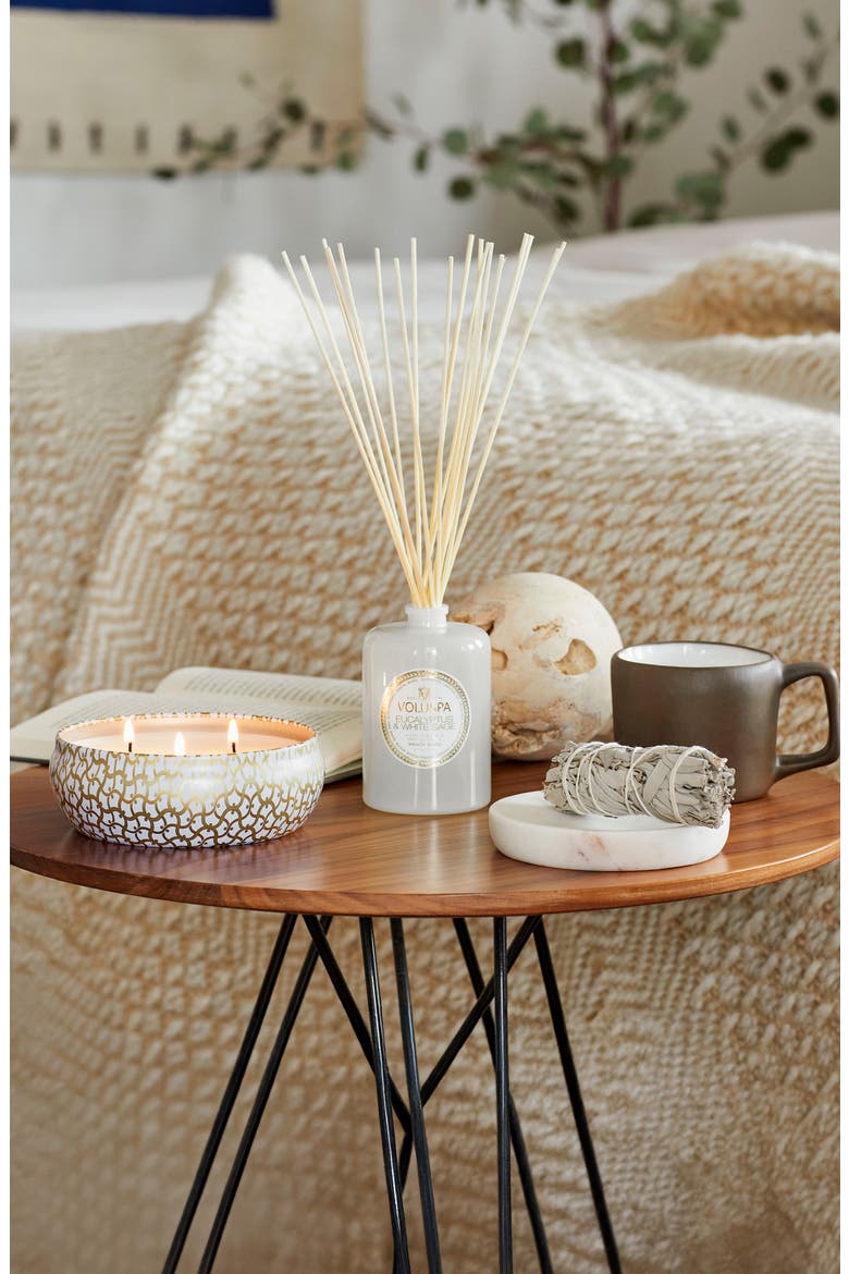 Eucalyptus & White Sage 3-Wick Tin Candle, Alternate, color, EUCALYPTUS