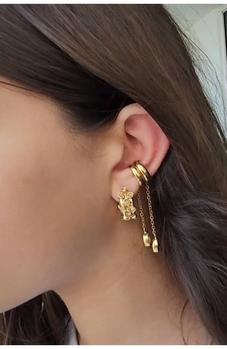 Daniela Millan Jewelry Trilogy Luxe Hoops, Alternate, color, Gold