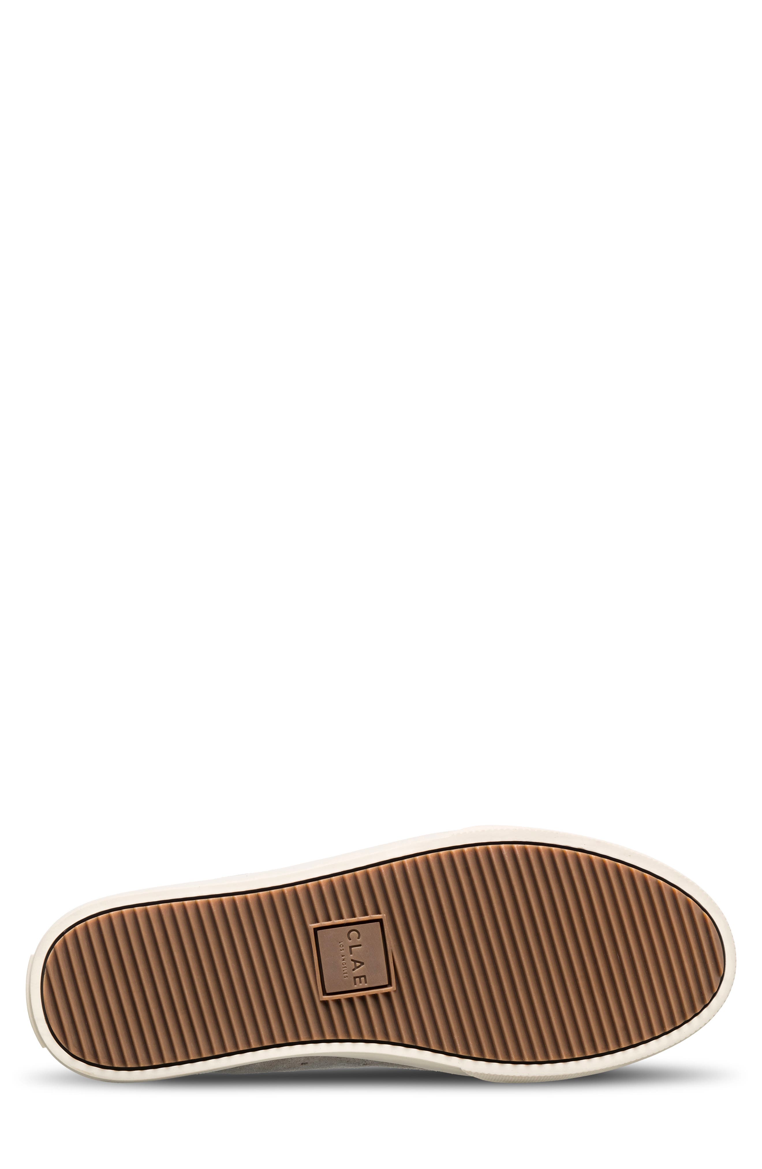 CLAE Bradley Venice Leather Sneaker, Alternate, color, Feather Grey Suede