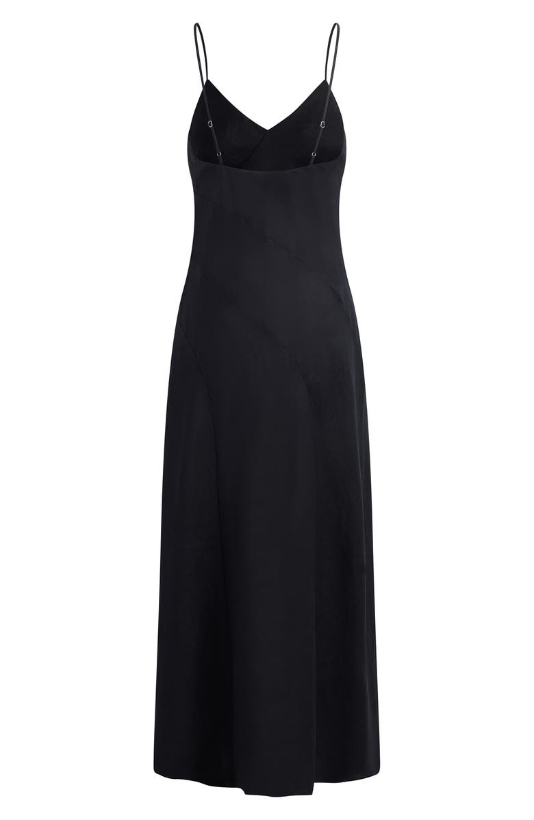 Favorite Daughter The Josette Linen Slipdress, Alternate, color, Black