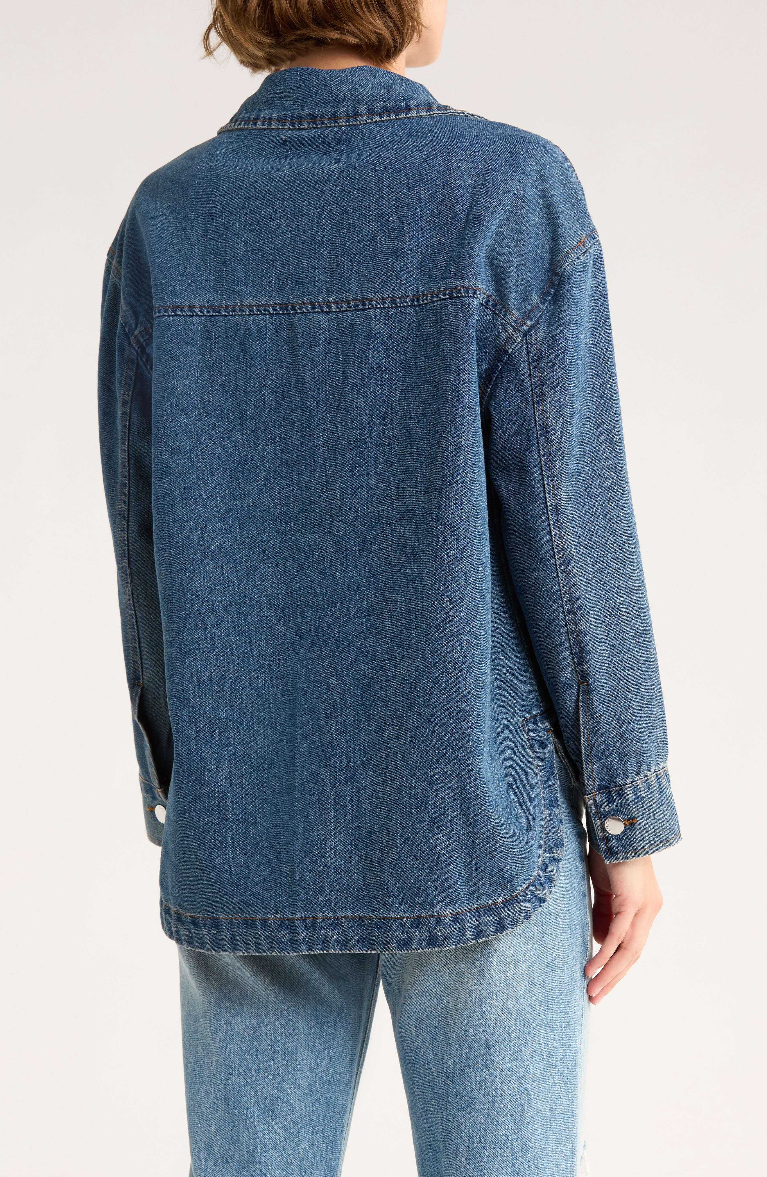 Vigoss Oversize Denim Shacket (Women) | Nordstromrack