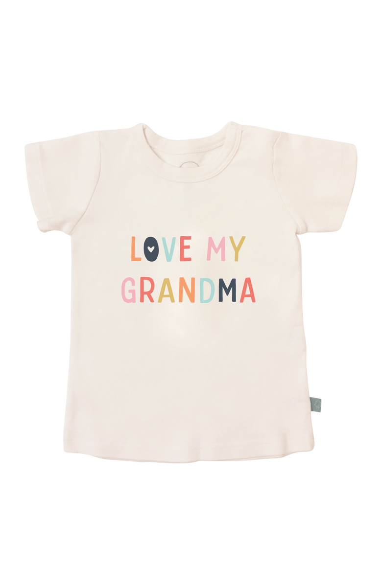 Finn + Emma Organic Graphic Tee | Love Grandma, Main, color, Off White