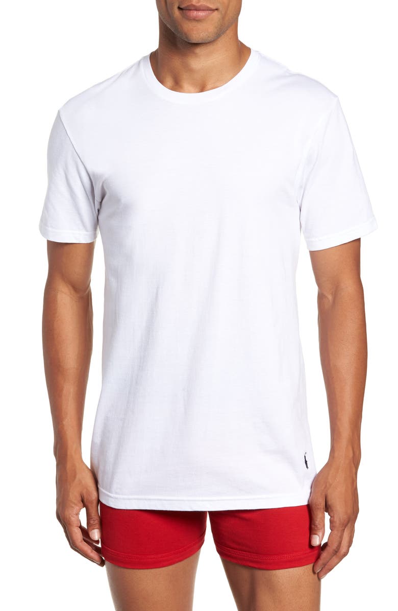 Polo Ralph Lauren 5-Pack Crewneck Undershirts, Alternate, color, 