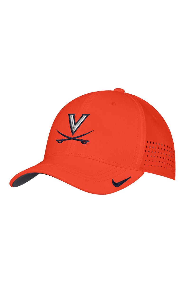 Nike Men's Nike Orange Virginia Cavaliers 2025 On-Field Performance Flex Hat, Alternate, color, 