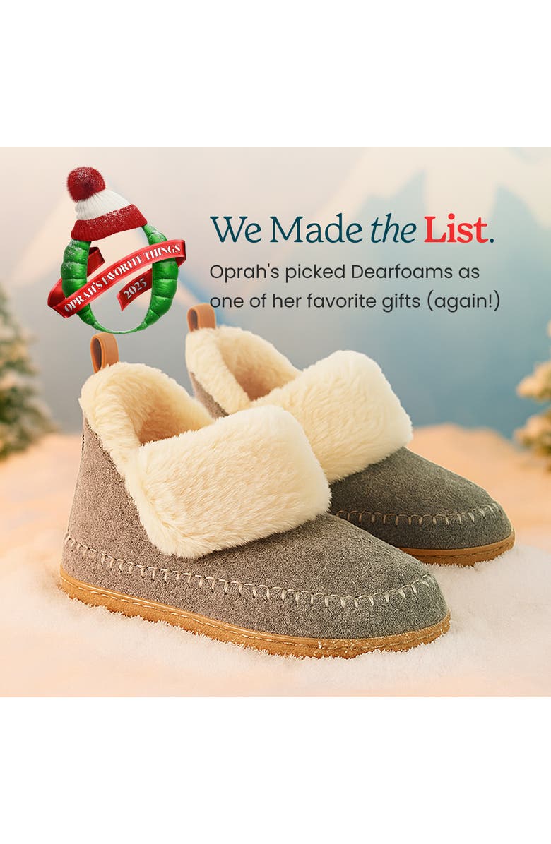 DEARFOAMS Moritz Bootie Slipper, Alternate, color, Grey