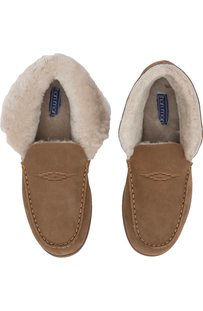 hari mari Alta Paloma Genuine Shearling Slipper, Alternate, color, Pebble