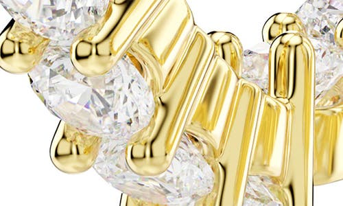 Swarovski Matrix Vittore Gold-tone Plated Hoop Earrings In Gold