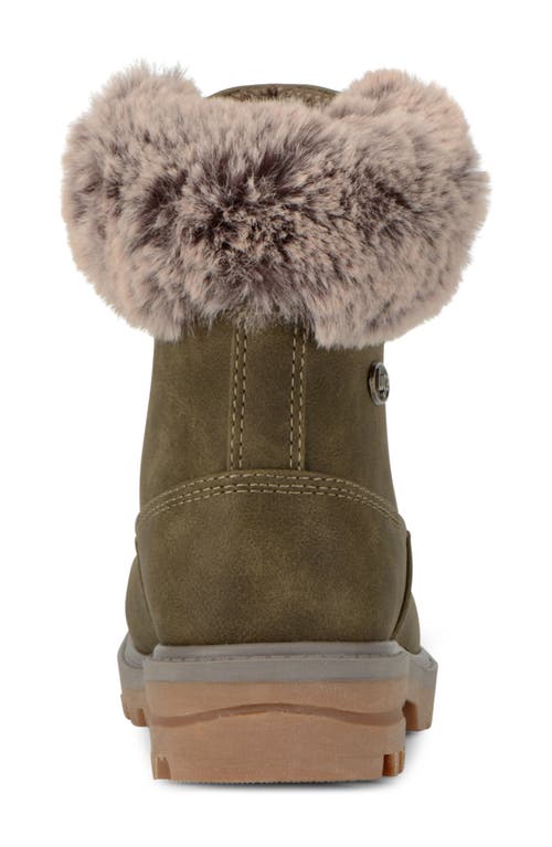 Lugz Empire High Faux Fur Lug Sole Boot In Woodland/mire/gum