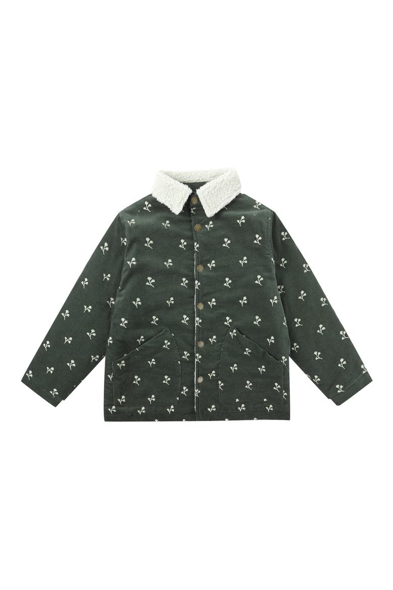 Kids' Corduroy Long Chore Coat, Main, color, EVERGREEN