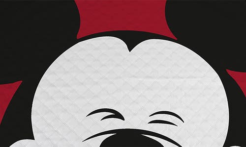 Picnic Time Mickey Mouse Polar Fleece Blanket Bag In Black