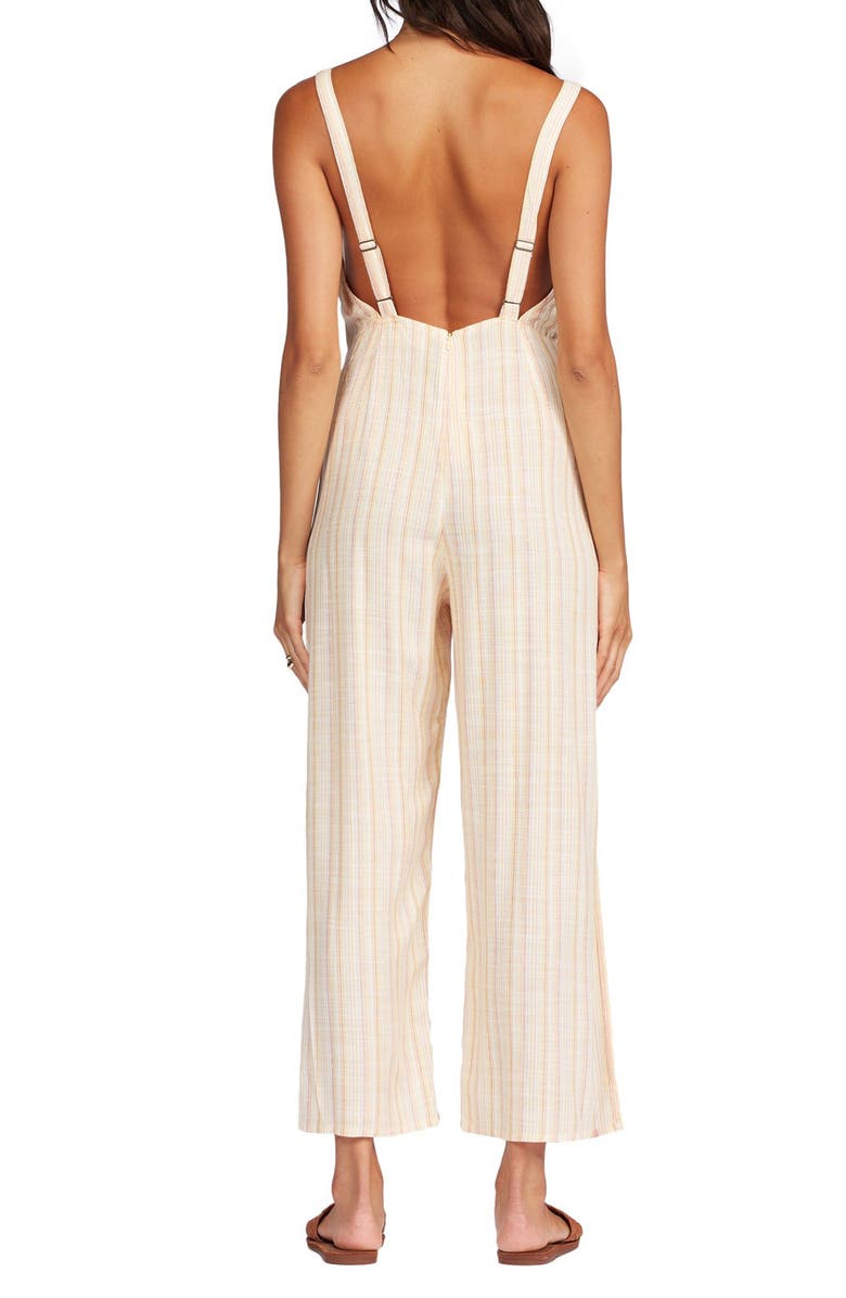 Roxy Feelings Explained Stripe Jumpsuit, Alternate, color,