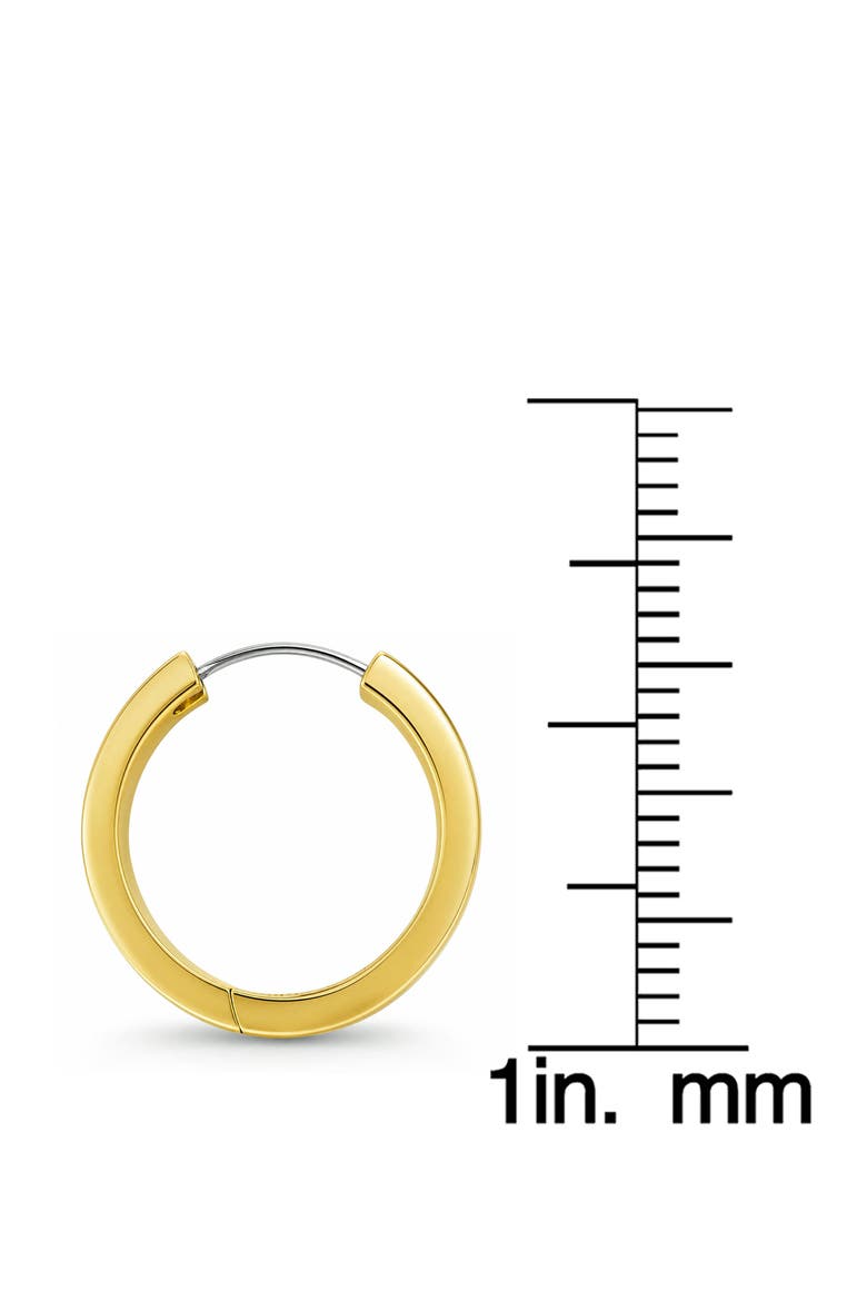 Kids' Flat Hoop Earrings, Alternate, color, GOLD