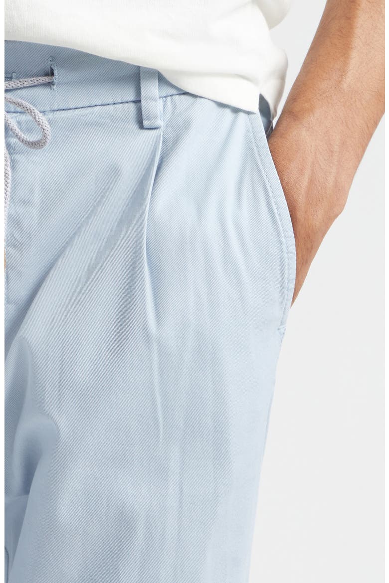 Drawstring Waist Stretch Cotton Pants, Alternate, color, BABY BLUE
