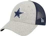 New Era Men's New Era Heather Gray/Navy Dallas Cowboys Pop Trucker 9FORTY Adjustable Hat