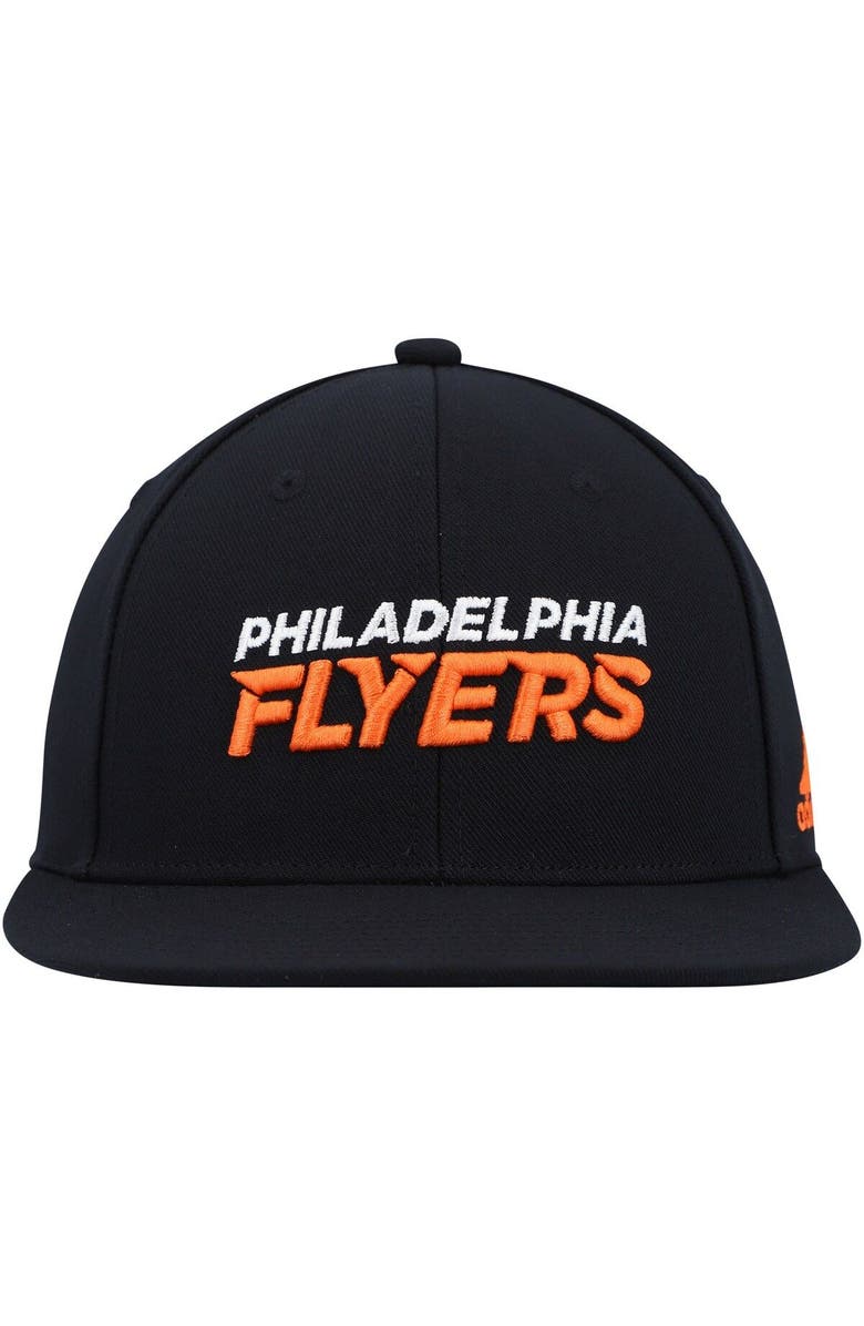adidas Men's adidas Black Philadelphia Flyers Snapback Hat, Alternate, color, 