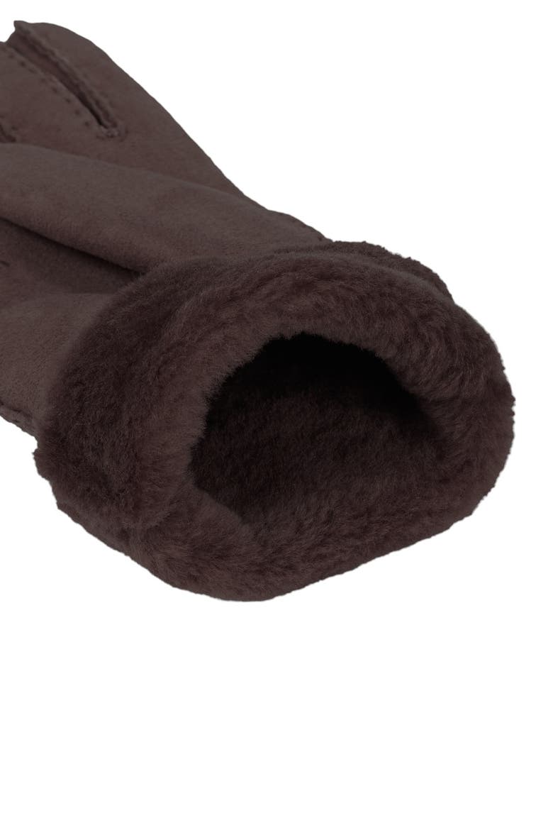 Hand-Sewn Premium Lamb Fur Gloves, Alternate, color, dark brown