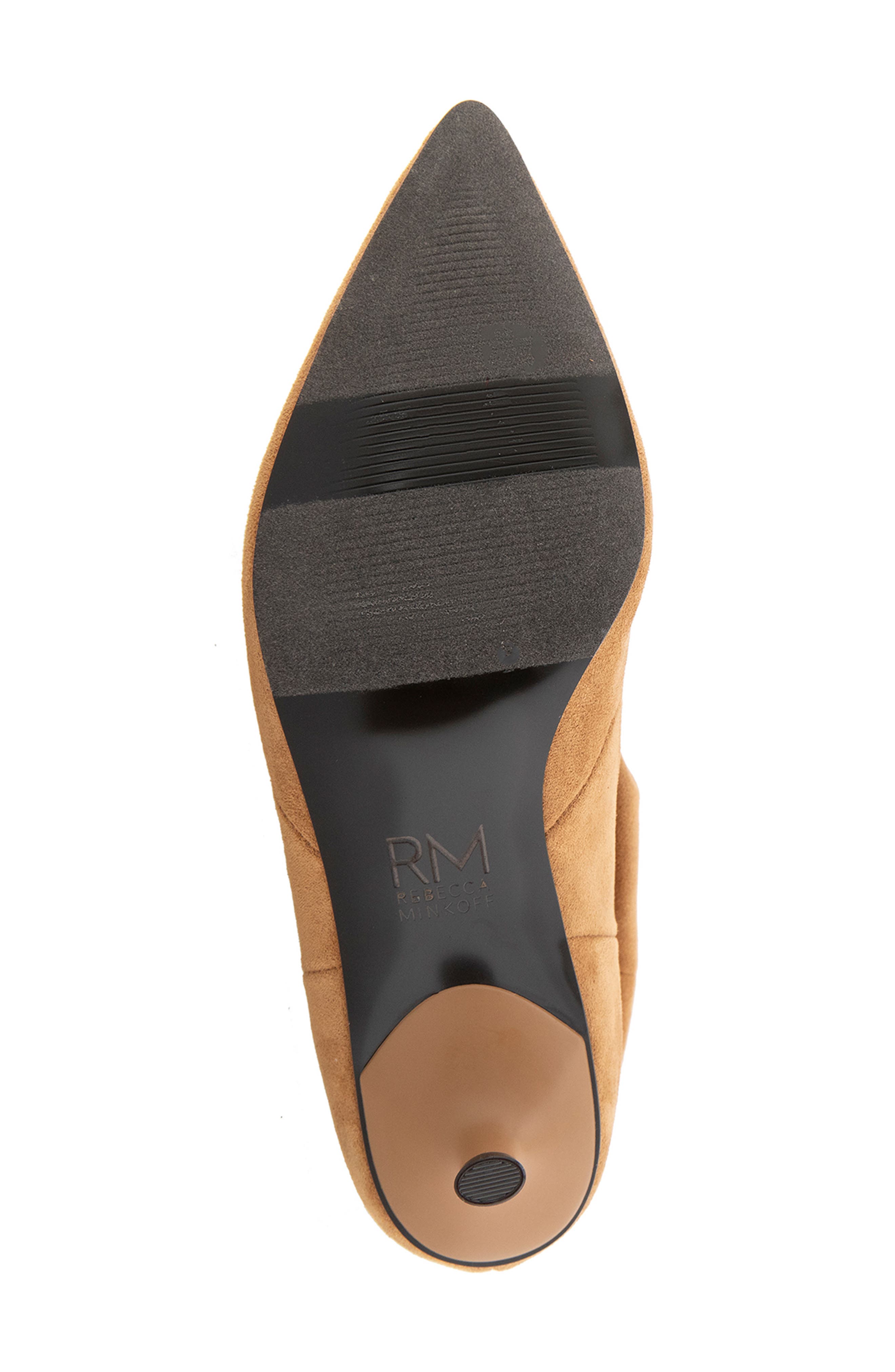 Polina Pointed Toe Slouch Bootie, Alternate, color, DUNE FAUX SUEDE