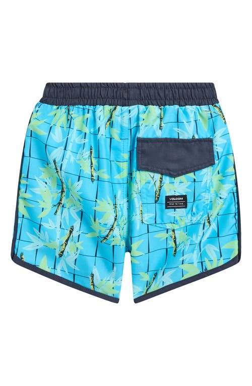 Shop Volcom Kids' Jersey T-shirt & Swim Shorts Set In White