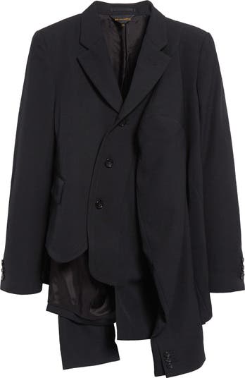 Comme des Garçons Four-Sleeve Asymmetric Wool Gabardine Comme des Garçons Four-Sleeve Asymmetric Wool Gabardine