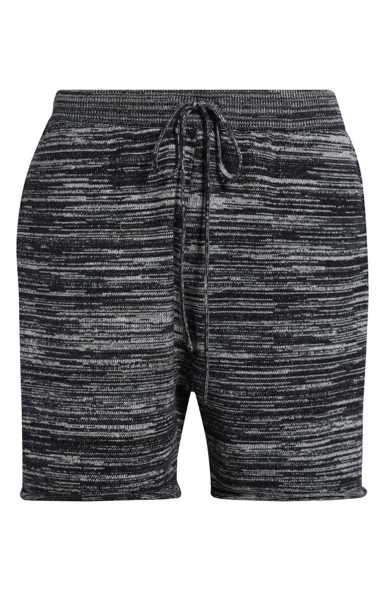 Waste Yarn Project James Space Dye One of a Kind Drawstring Shorts, Alternate, color, Black Melange