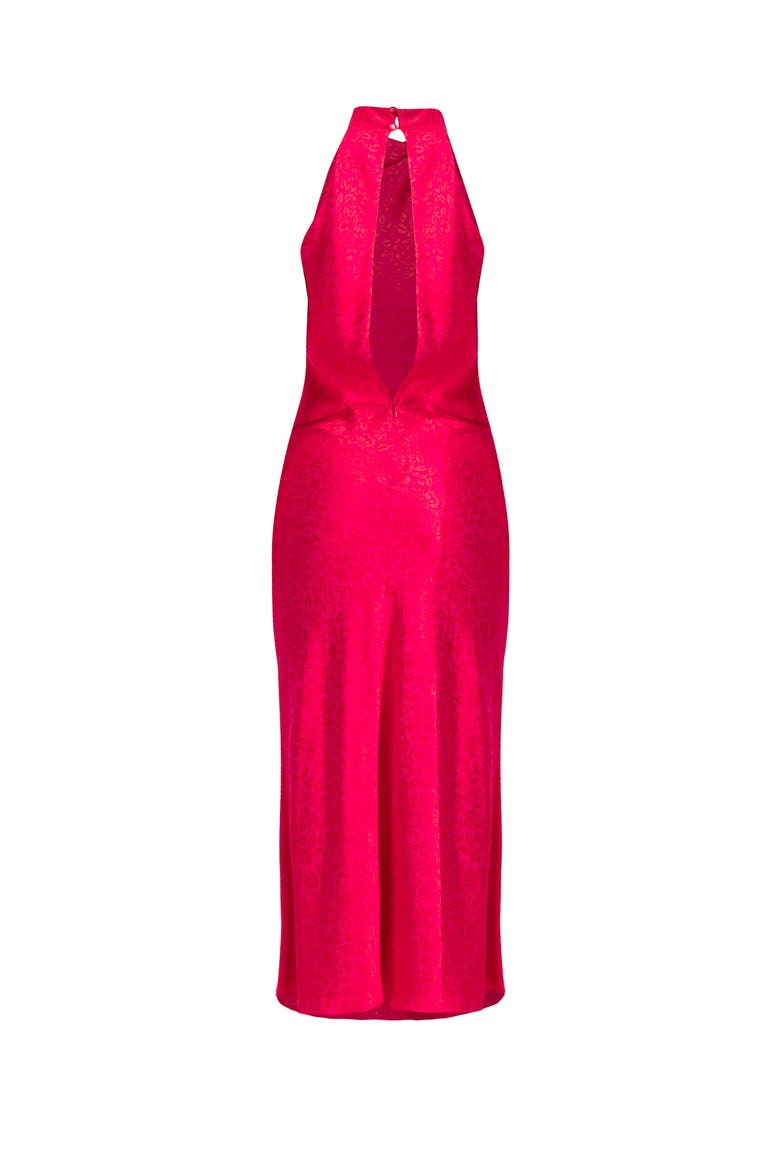 Halter Neck Sleeveless Maxi Dress, Alternate, color, Pink