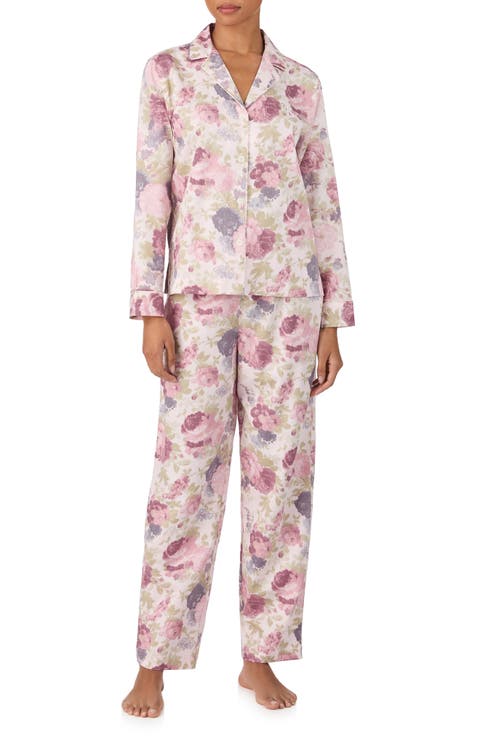 Print Cotton Blend Pajamas