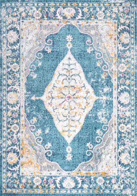 Zelda Bohemian Cottage Medallion Area Rug