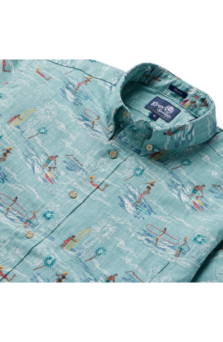 Reyn Spooner Surfers Paradise Classic Fit Short Sleeve Button-Down Shirt, Alternate, color, 
