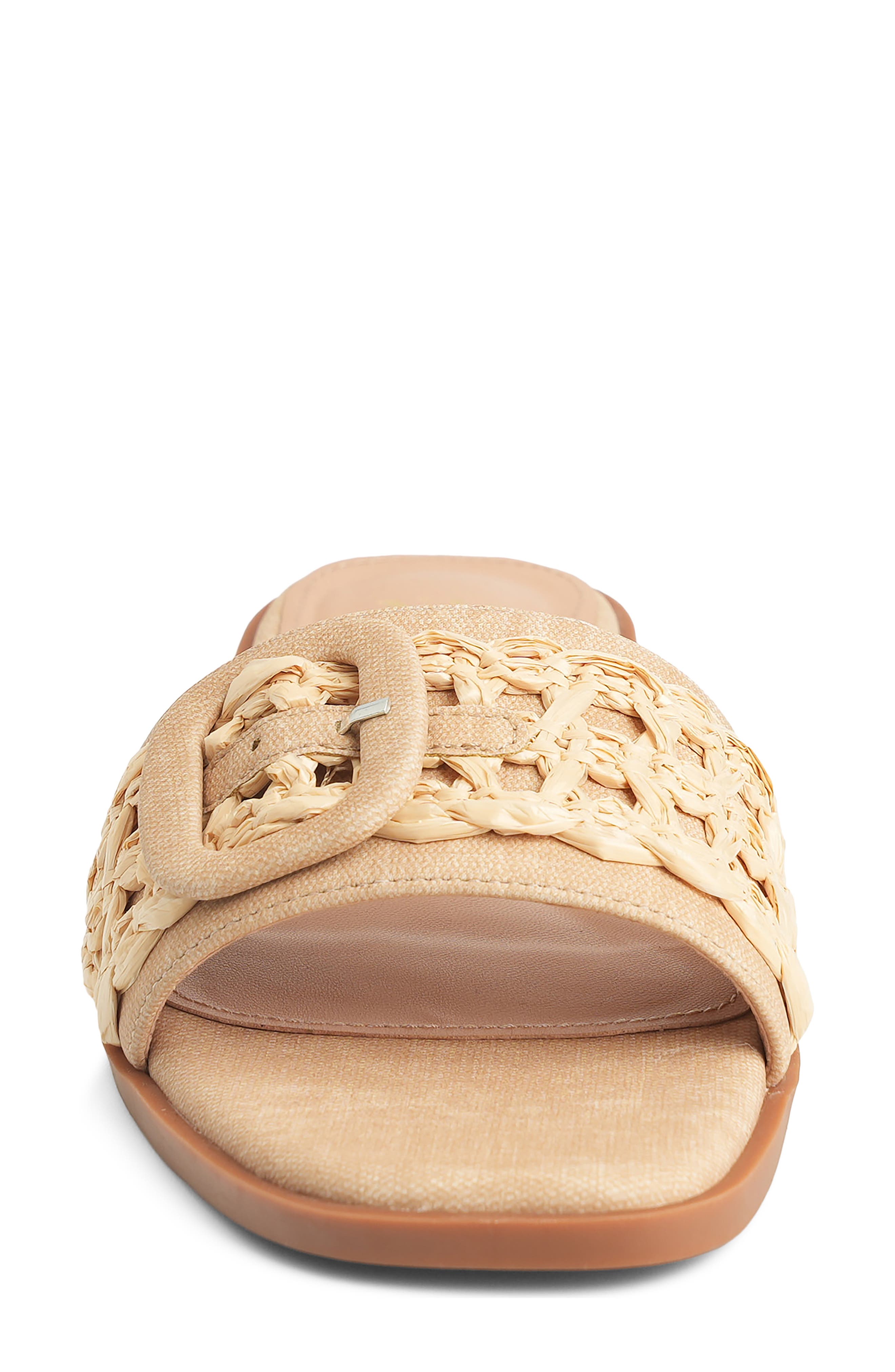 NEW YORK AND COMPANY Lana Slide Sandal, Alternate, color, Natural