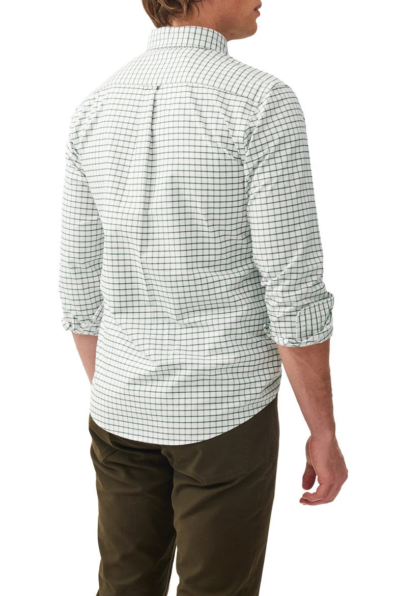Oxford Valley Check Sports Fit Shirt, Alternate, color, FERN