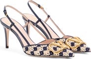 Valentino Garavani VLOGO Crochet Slingback Pump
