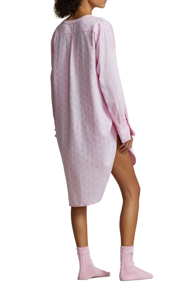 Polo Ralph Lauren Logo Long Nightshirt, Alternate, color, 