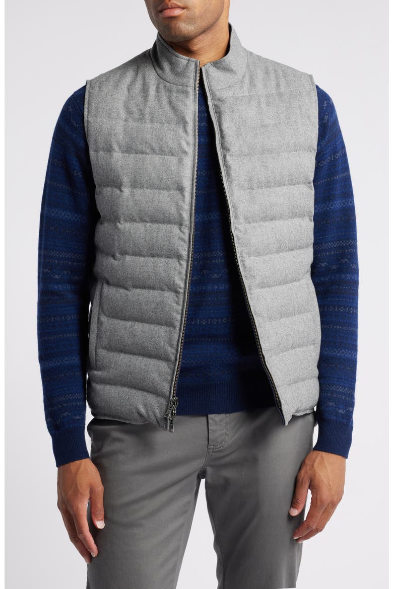 Crown Crafted Whistler Reversible Quilted Vest, Main, color, NICKEL