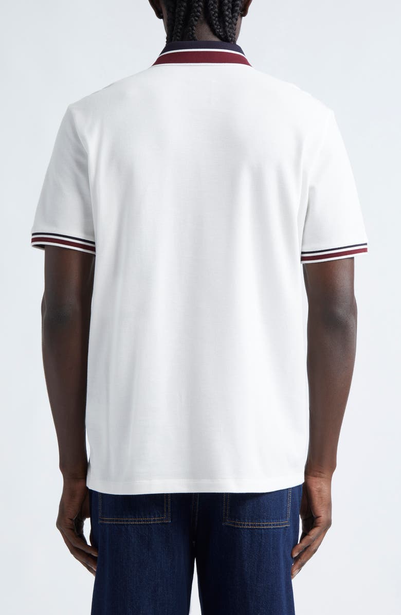 Moncler Tipped Cotton Piqué Polo, Alternate, color,