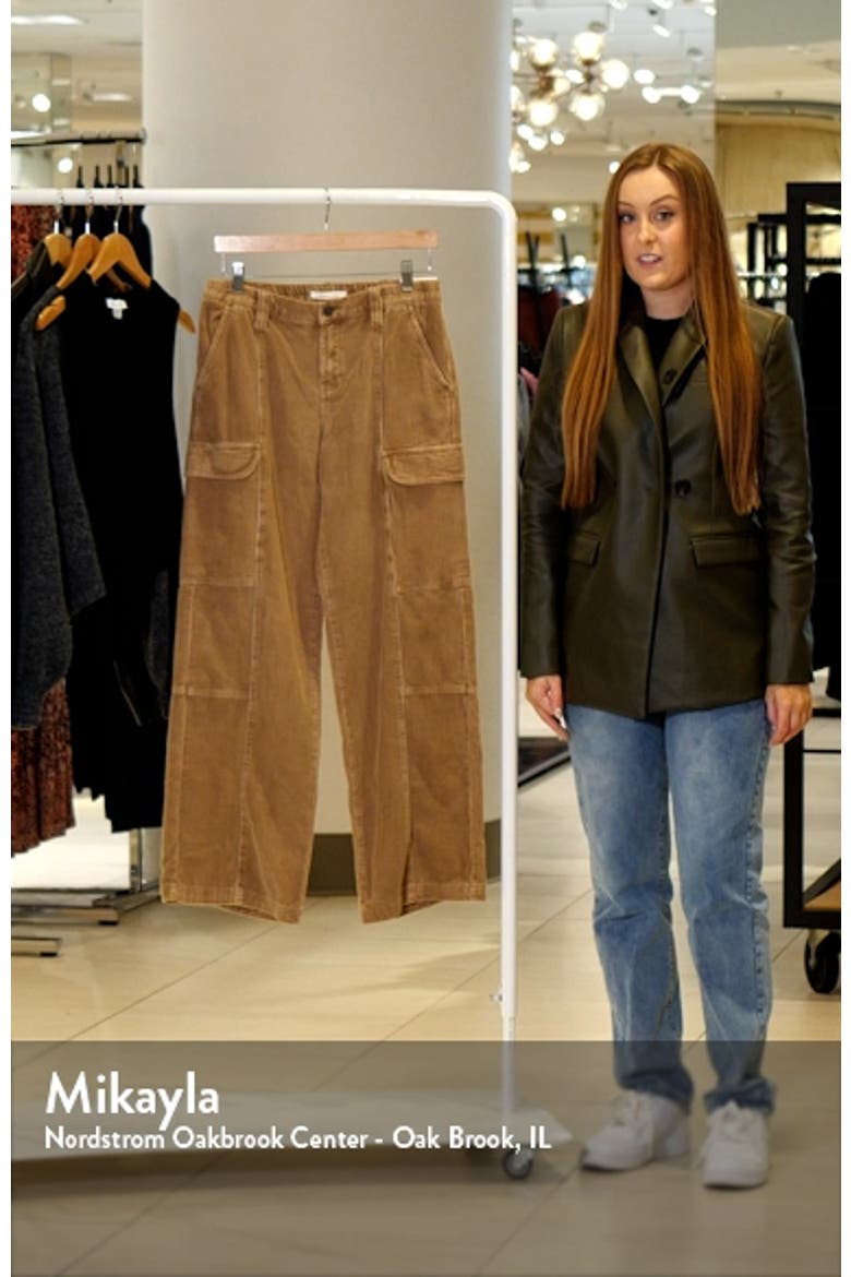 Low Rise Wide Leg Corduroy Pants video