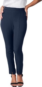 Jessica London Bi-Stretch Slit Front Ankle Pant