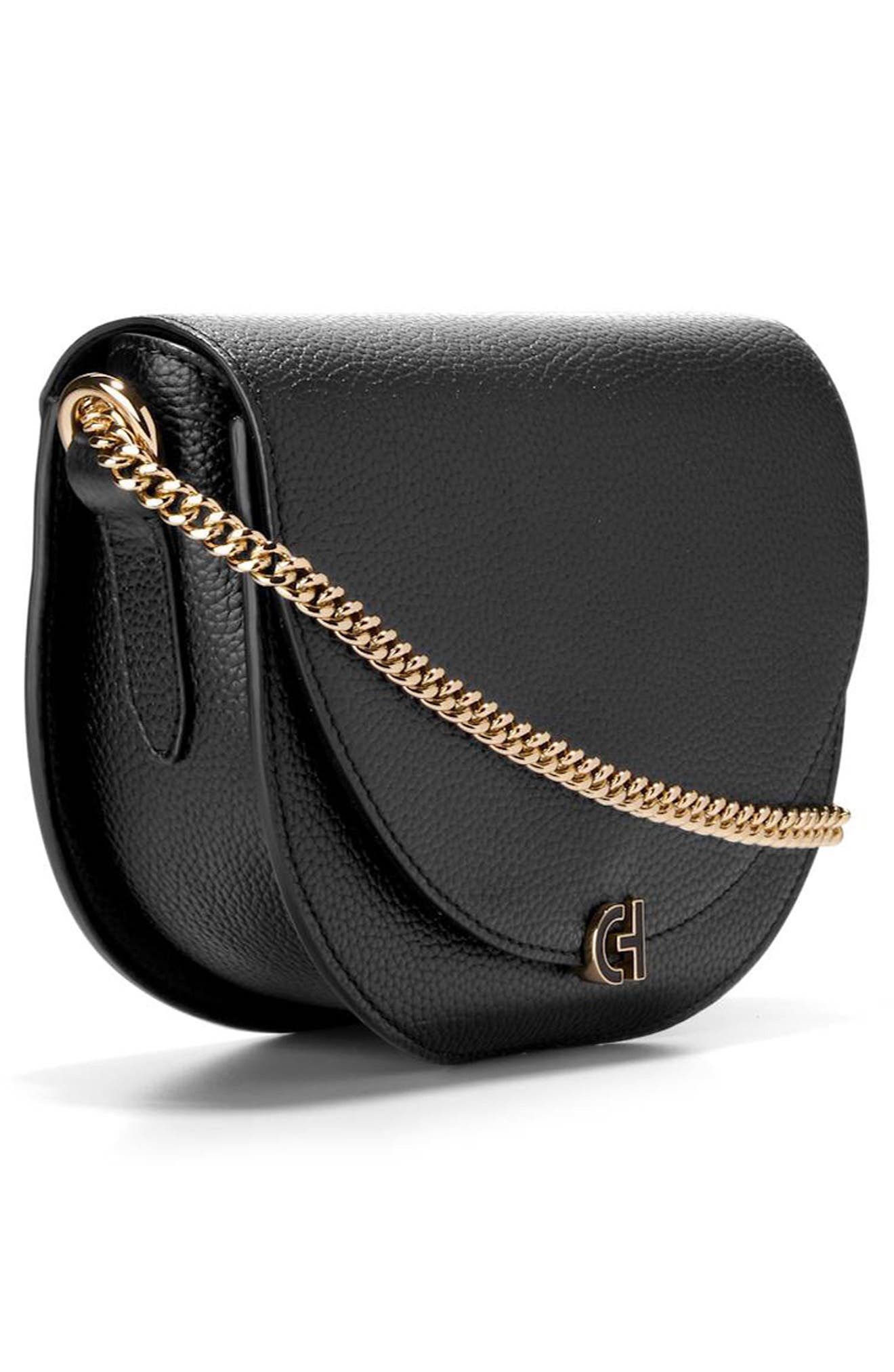 Cole Haan Evie Chain Saddle Crossbody Bag, Alternate, color, 