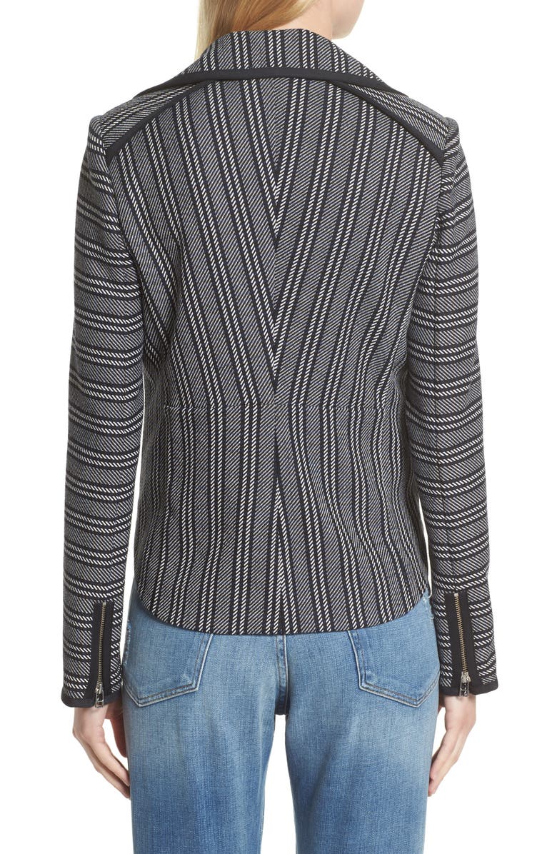 Veronica Beard Benson Moto Jacket, Alternate, color, 