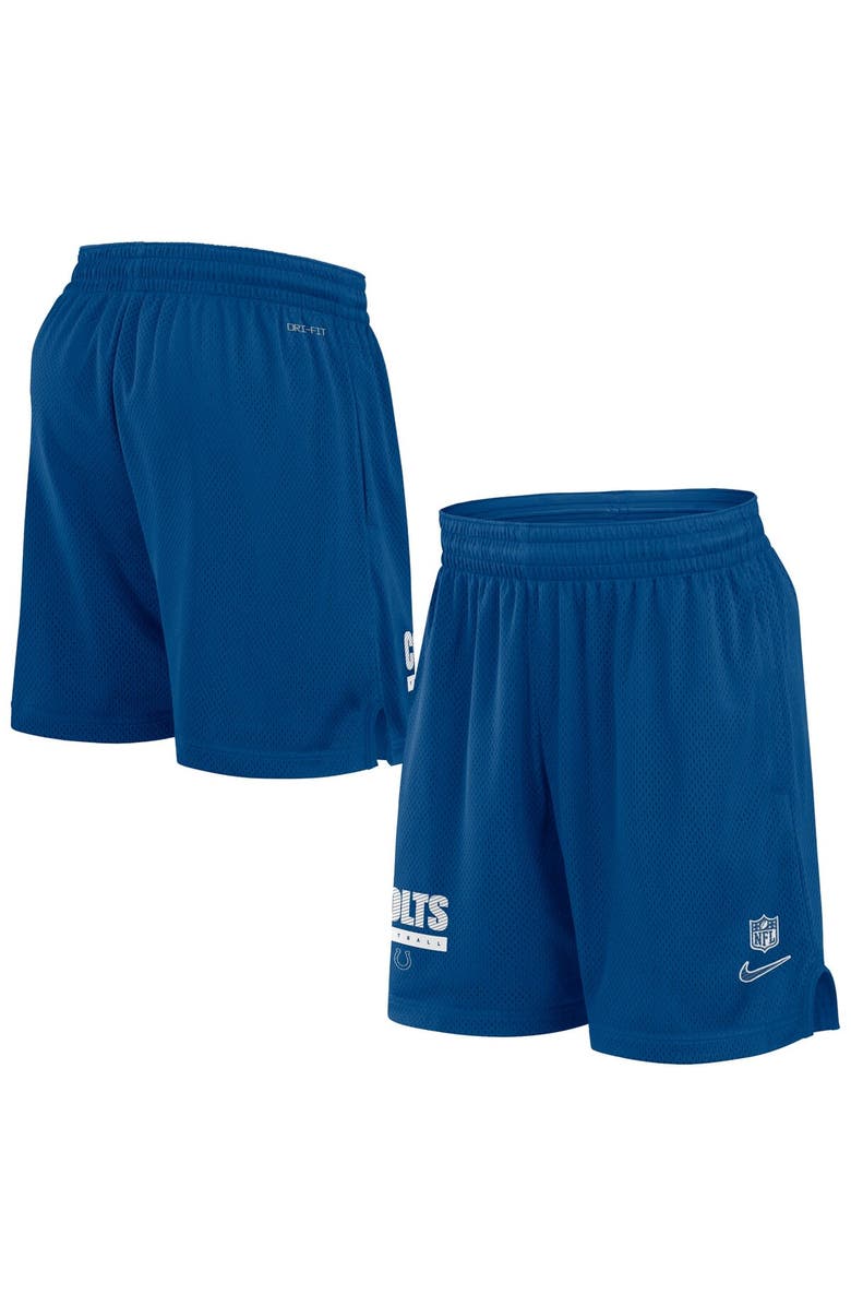 Nike Men's Nike Royal Indianapolis Colts 2024 Sideline Performance Mesh Shorts, Alternate, color, Royal