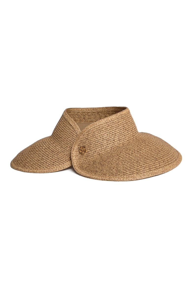 Vix Swimwear Packable Straw Visor, Alternate, color, NATURAL