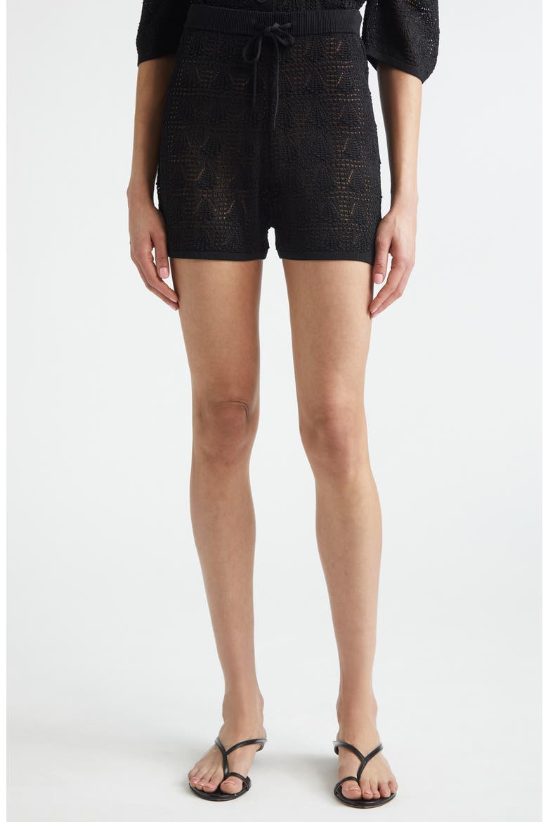Cortes 3D Shell Knit Shorts, Main, color, BLACK